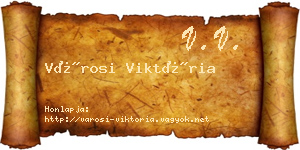 Városi Viktória névjegykártya